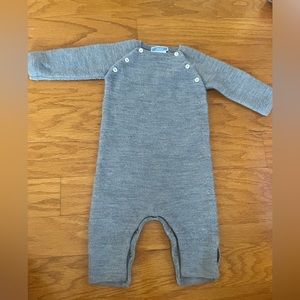 Baby Jacadi Paris Sweater Onesie Coverall- size 6 months